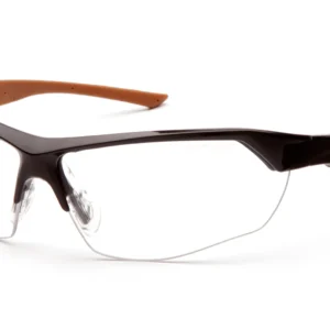 Carhartt Braswell Safety Glasses – Black Frame / Clear AF Lens (CHB1110DT)